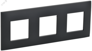 SKANDY Рамка 3-местная SK-F03G графит IEK