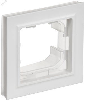 BRITE Рамка 1-местная IP44 РУ-1-БрАБ-44 арктический белый IEK