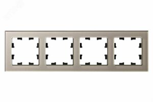 Рамка четырехпостовая ATLASDESIGN NATURE, СТЕКЛО ШАМПАНЬ