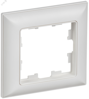 BRITE Рамка 1-местная РУ-1-БрАБ арктический белый/белый IEK