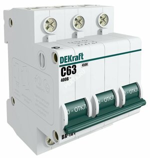 Автоматический выключатель 3Р 5А характеристика C ВА-101 4.5кА