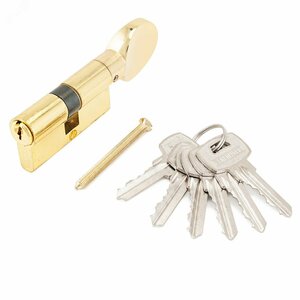 Механизм цилиндровый для врезных замков, АЛЛЮР A.G 70-5К BP золото (латунь)