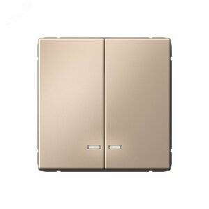 ARTGALLERY 2-клавишный ВЫКЛЮЧАТЕЛЬ с подсветкой, сх.5а, 10АХ, механизм, быстрозажимные клеммы, ПЕСОЧНЫЙ