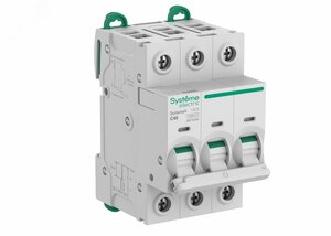 Автоматический выключатель (АВ) C 40A 3P 10kA 400В Systeme9
