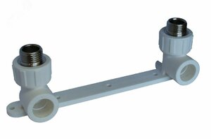 Комплект настенный для смесителя 20 х 1/2′ НР полипропиленовый PPR белый (9600102012)