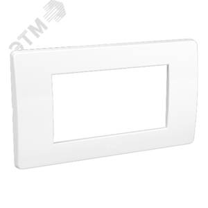 BRAVA Рамка 4 модуля белая