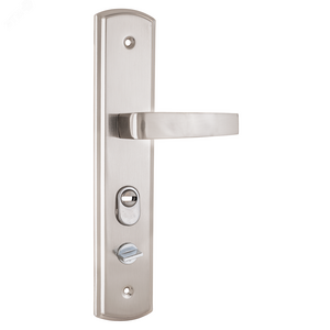 Ручка на планке под цилиндровый механизм (комплект), АЛЛЮР РН-А300 Y никель матовый