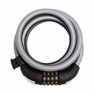 Замок навесной БУЛАТ ВС 557 (d15*1500) кодовый с тросом, с креплением на раму велосипеда