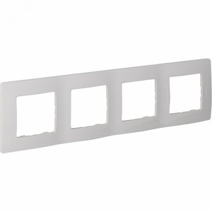 Рамка 4-местная белый ETIKA