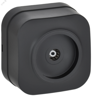 GLORY Розетка для открытой установки TV РТВ20-ХЧм черный матовый IEK