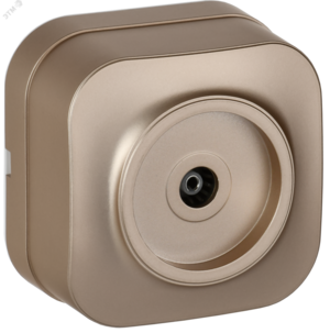 GLORY Розетка для открытой установки TV РТВ20-ХШм шампань матовый IEK