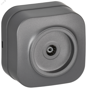 GLORY Розетка для открытой установки TV РТВ20-ХСм сталь матовый IEK