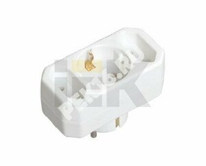 Тройник Т-01/01-2 одна круглая и две плоские розетки