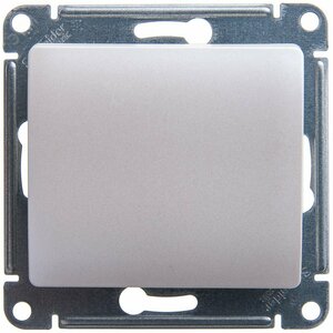 GLOSSA Выключатель одноклавишный схема 1 перламутр в рамку
