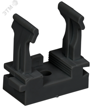 ELASTA Держатель с защелкой для гофрированных труб под монтажный пистолет CFM16 черный IEK