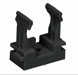 ELASTA Держатель с защелкой для гофрированных труб под монтажный пистолет CFM25 черный IEK