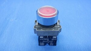Кнопка LA167-BAF45 d=22мм 1з+1р красная IEK