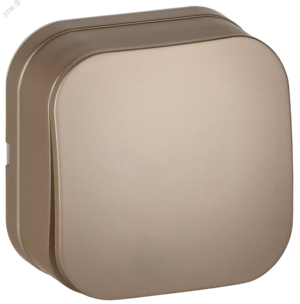 GLORY Выключатель 1-клавишный для открытой установки 10А ВС20-1-0-ХШм шампань матовый IEK