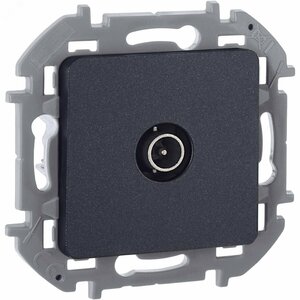 Розетка TV оконечная антрацит INSPIRIA