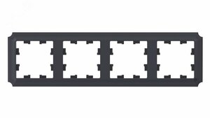 ATLASDESIGN ANTIQUE 4-постовая рамка, универсальная, КАРБОН