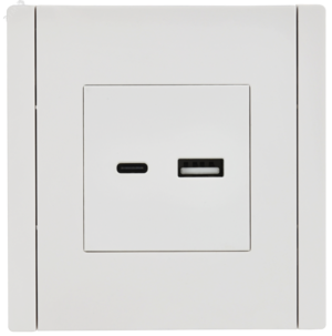 FORTE&PIANO Розетка USB A+C 3,1А FP250 белый IEK