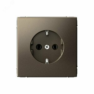 ARTGALLERY розетка с заземлением, 16А, механизм, мокко