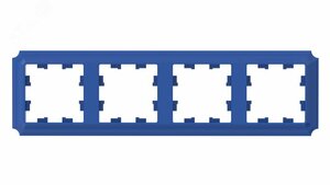 ATLASDESIGN ANTIQUE 4-постовая рамка, универсальная, АКВАМАРИН