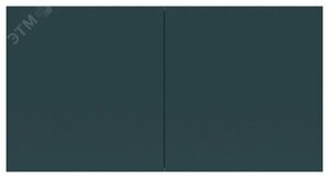 Розетка ATLASDESIGN двойная с заземлением со шторками сдвижная крышка 16А в сборе изумруд