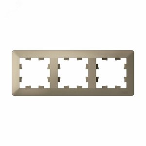 ATLASDESIGN AIR 3-постовая РАМКА, ШАМПАНЬ/дымчатый черный