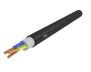 Кабель силовой ППГнг(А)-HF 3х1.5ок(N.PE)-0.66 однопроволочный черный (бухта)