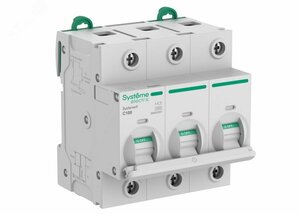 Автоматический выключатель (АВ) 27мм C 100A 3P 10 kA 400В Systeme9