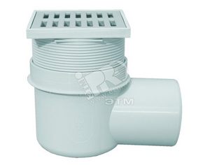 Трап горизонтальный 72 для подвального помещения с решеткой из полипропилена