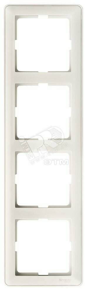 W59 Рамка 4 поста белая