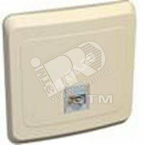 ЭТЮД Розетка компьютерная RJ45 категория 5 бежевая