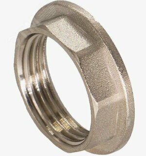 Контргайка 1′ с упором, никелированная (BFN-007-203)