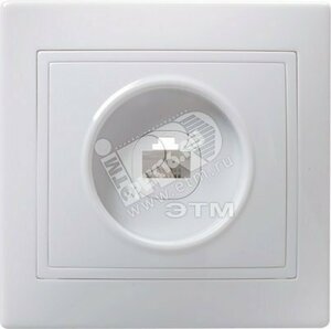 КВАРТА Розетка телефонная белая