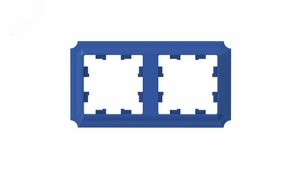 ATLASDESIGN ANTIQUE 2-постовая рамка, универсальная, АКВАМАРИН