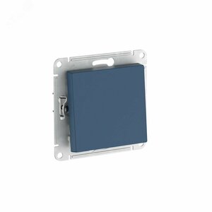 ATLASDESIGN 1-клавишный ВЫКЛЮЧАТЕЛЬ, сх.1, 10АХ, быстрозажимные клеммы, АКВАМАРИН