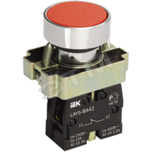 Кнопка управления LAY5-BA61 без подсветки синяя