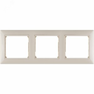 VALENA Рамка 3 поста горизонтальная слоновая кость (774353)