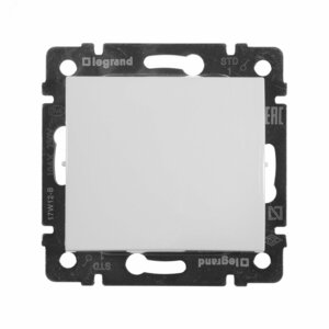 Выключатель одноклавишный, в рамку, белый (774401)