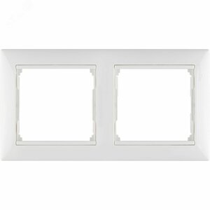VALENA Рамка 2 поста горизонтальная белая (774452)