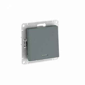 ATLASDESIGN 1-клавишный ВЫКЛЮЧАТЕЛЬ с подсветкой ,сх.1а, 10АХ, быстрозажимные клеммы, ГРИФЕЛЬ