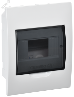 Бокс ЩРВ-П-6 модулей встр. пластик IP41 GENERICA