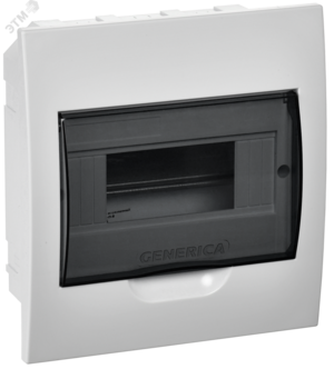 Бокс ЩРВ-П-8 модулей встр. пластик IP41 GENERICA