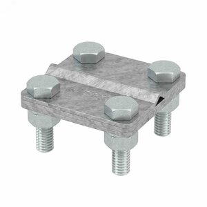 Соединитель пруток — полоса 57х57 мм