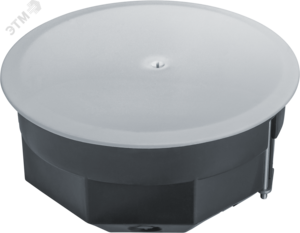 Коробка NSS-DB-HW-103-50-BL распаячная скрытого монтажа с мет. лапками и крышкой черная d103х50