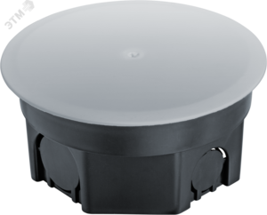 Коробка NSS-DB-SW-100-50-BL распаячная скрытого монтажа с завинчивающейся крышкой черная d100х50