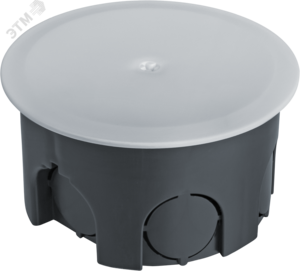 Коробка NSS-DB-SW-70-40-BL распаячная скрытого монтажа с завинчивающейся крышкой черная d70х40