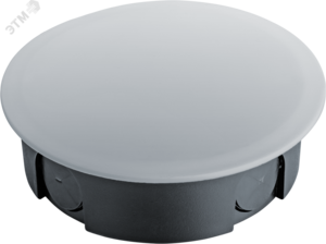 Коробка NSS-DB-SW-93-30-BL распаячная скрытого монтажа для твердых стен с крышкой черная d93х30